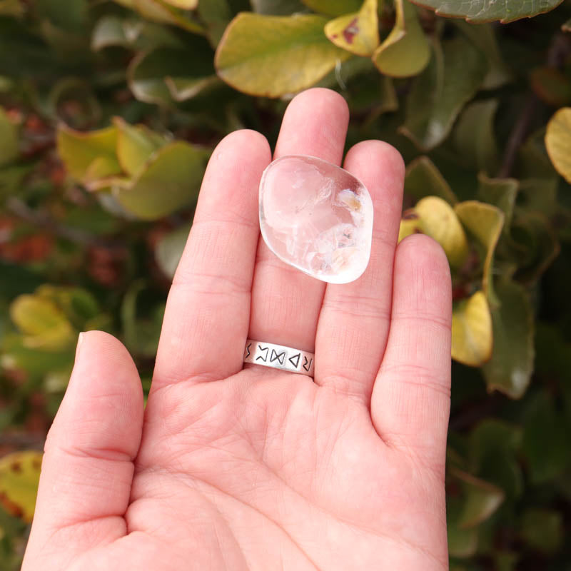 Small Oval Clear Quartz Ring : April Birthstone - Danique Jewelry